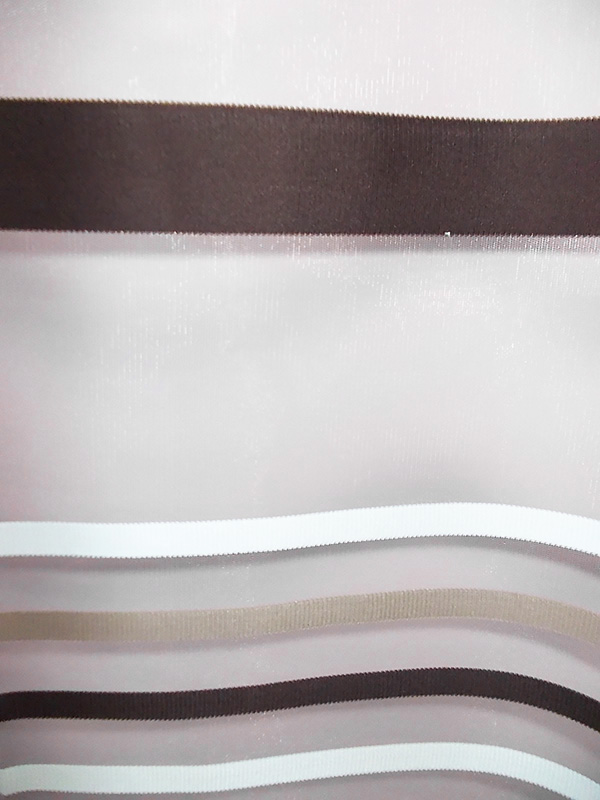 Curtain white with creamy stripes